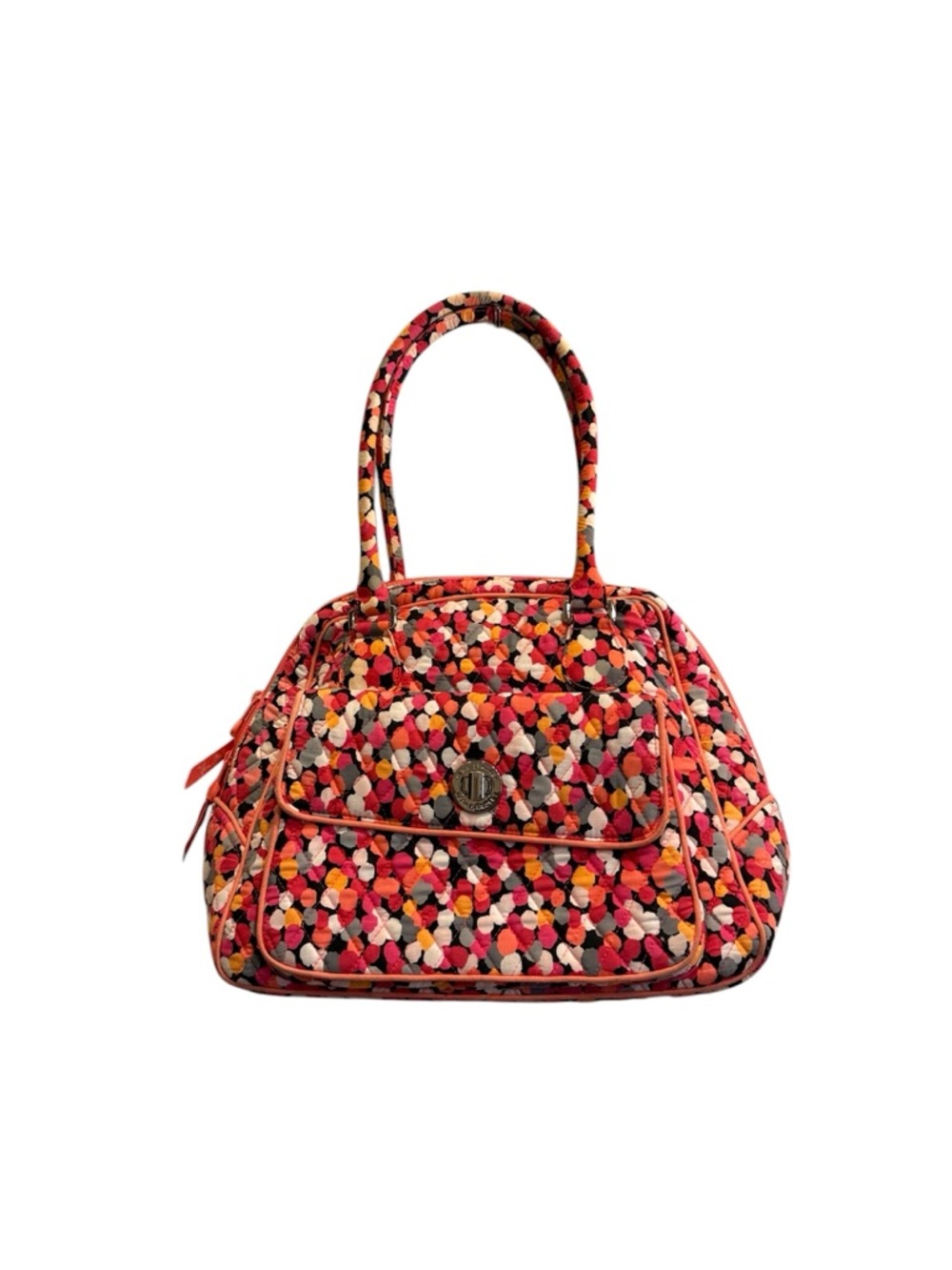 Vera Bradley Multicolor Quilted Ditzy Print Turnlock Shoulder Bag
